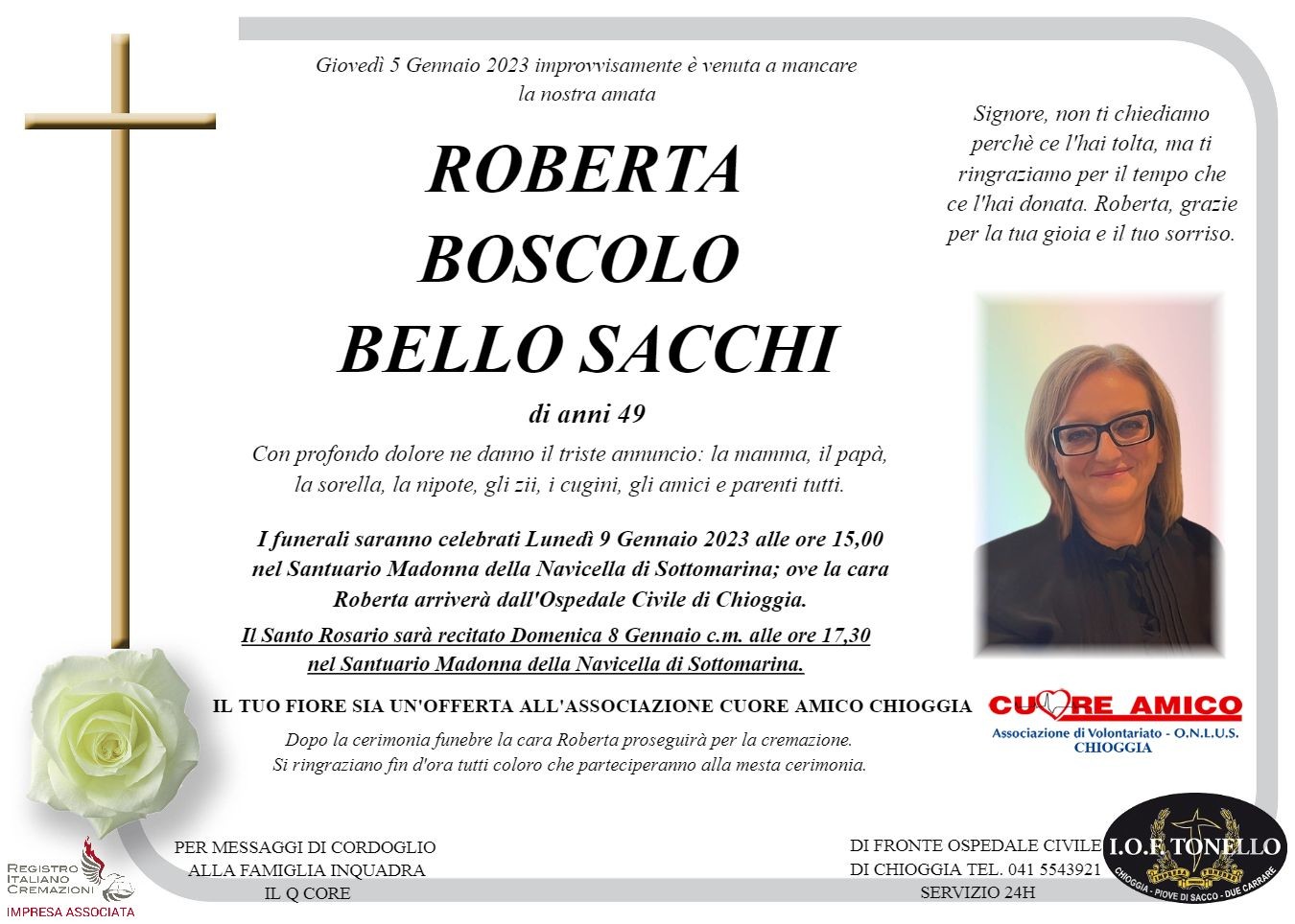 MANIFESTO ROBERTA BOSCOLO BELLO SACCHI