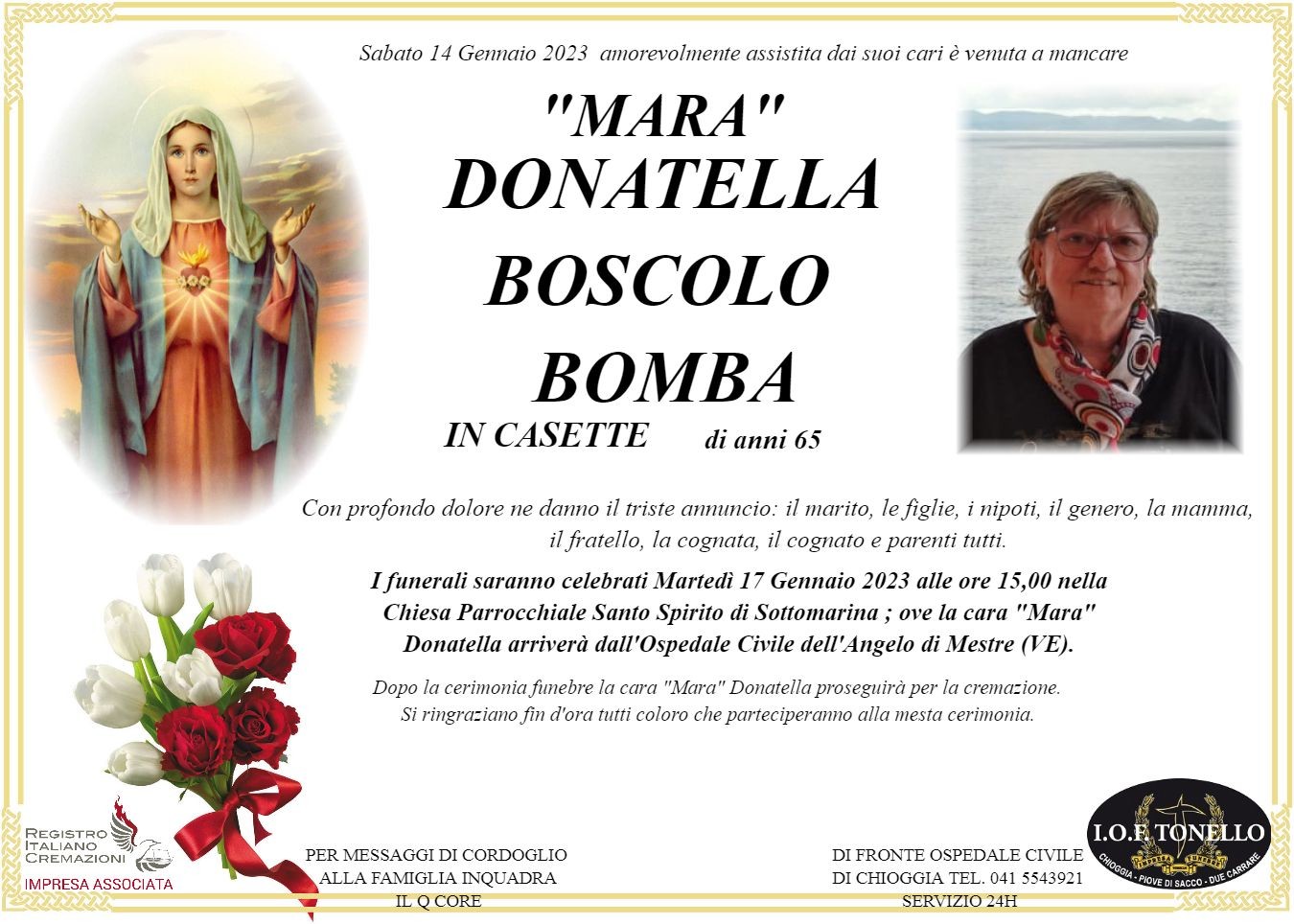 MANIFESTO DONATELLA BOSCOLO BOMBA