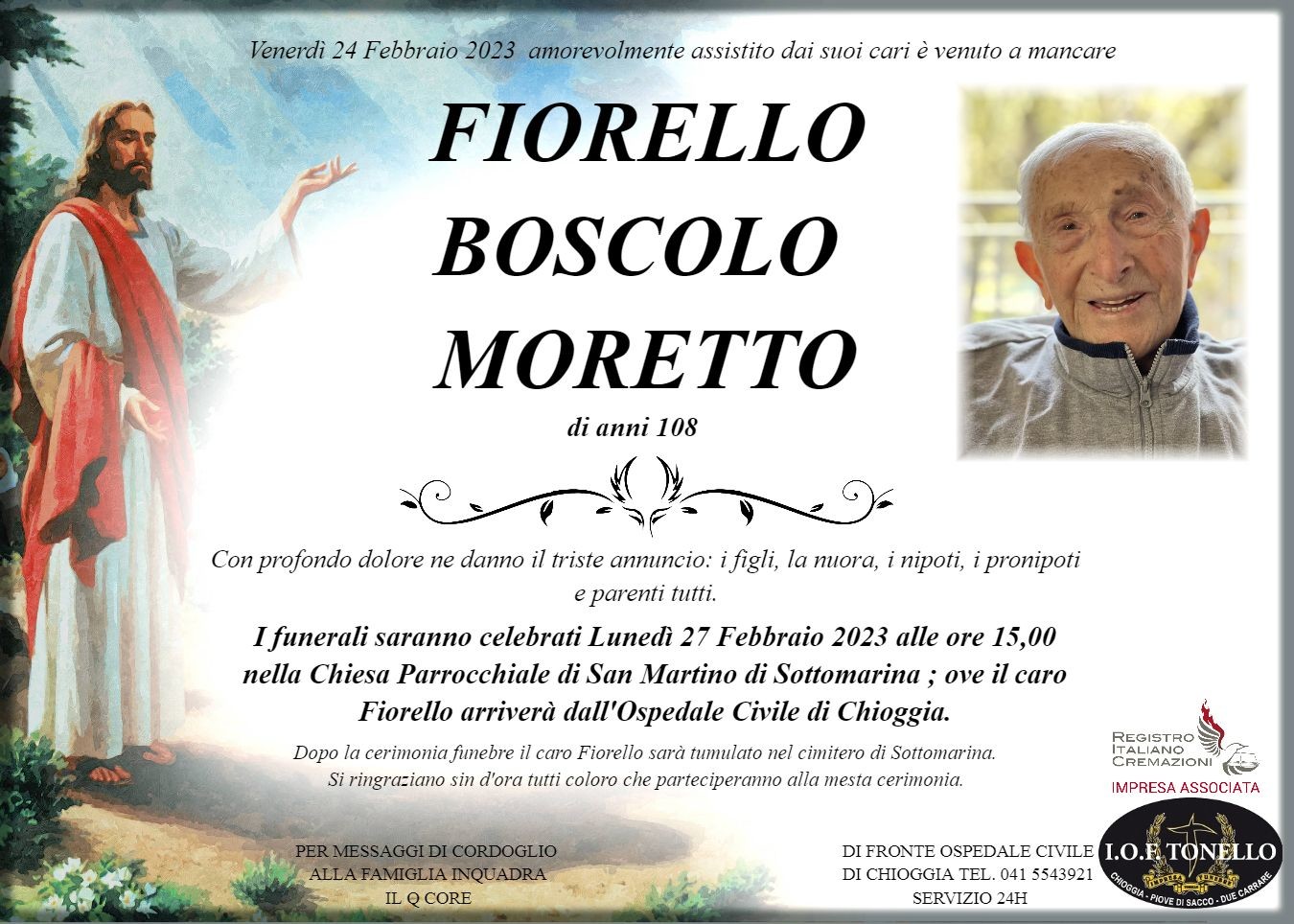 MANIFESTO FIORELLO BOSCOLO MORETTO