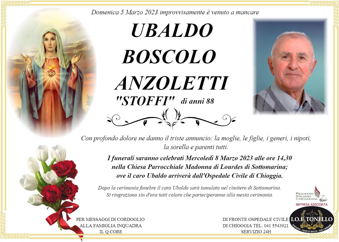 MANIFESTO UBALDO BOSCOLO ANZOLETTI