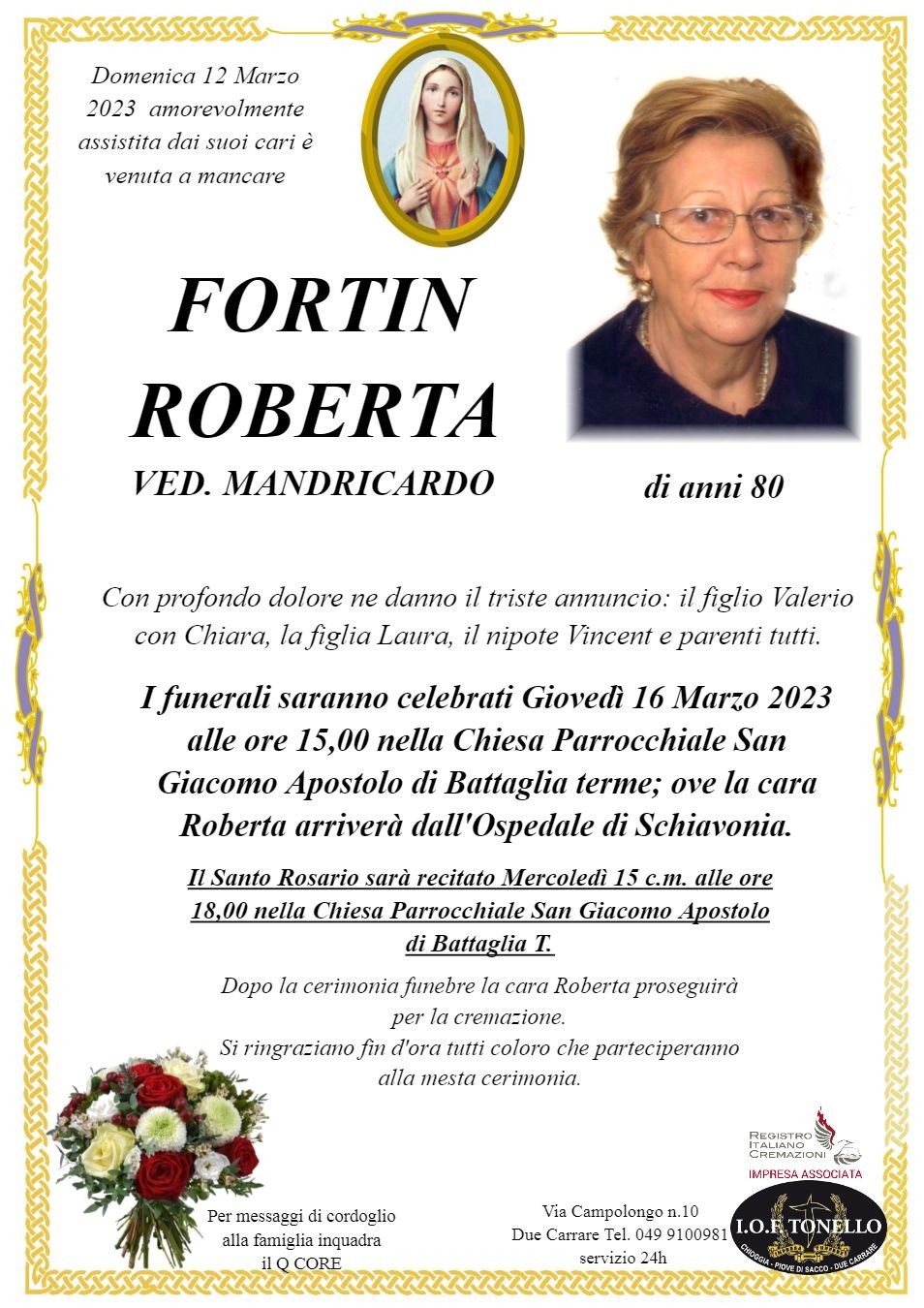 MANIFESTO ROBERTA FORTIN