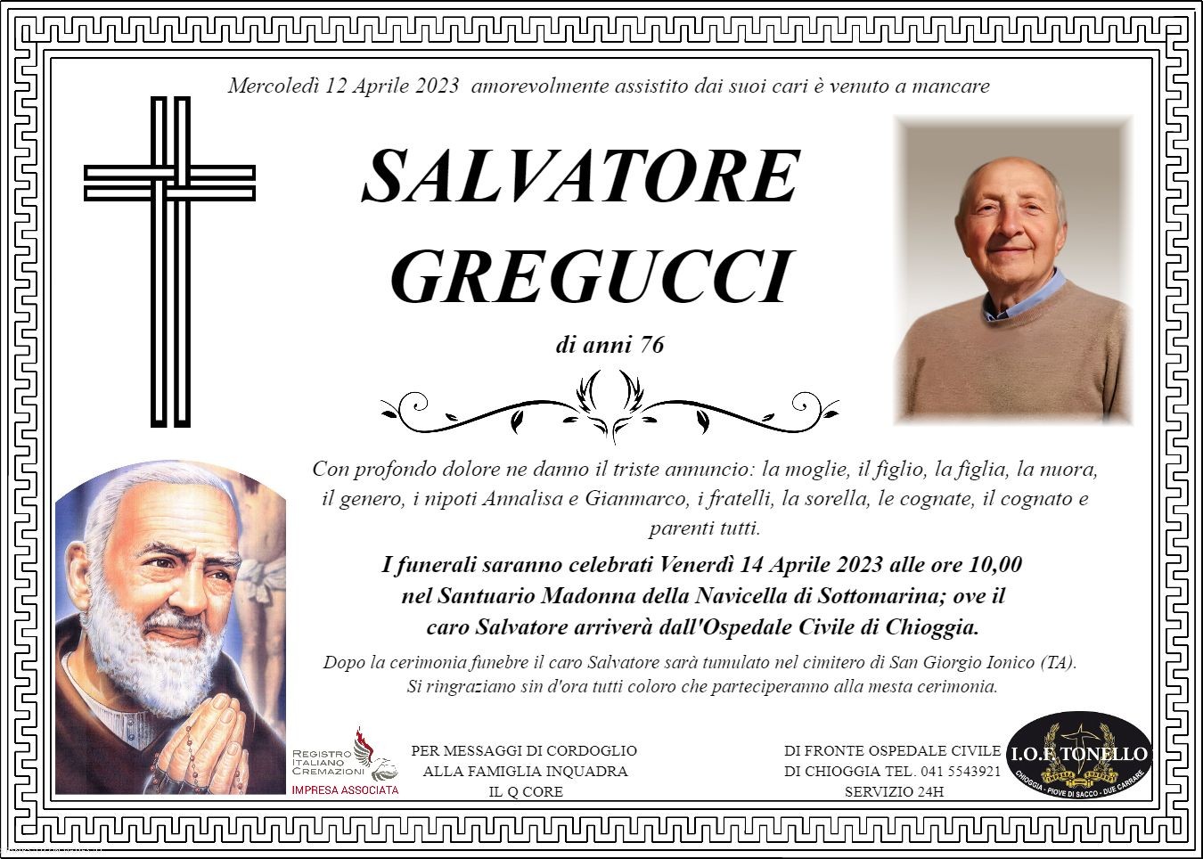 MANIFESTO SALVATORE GREGUCCI