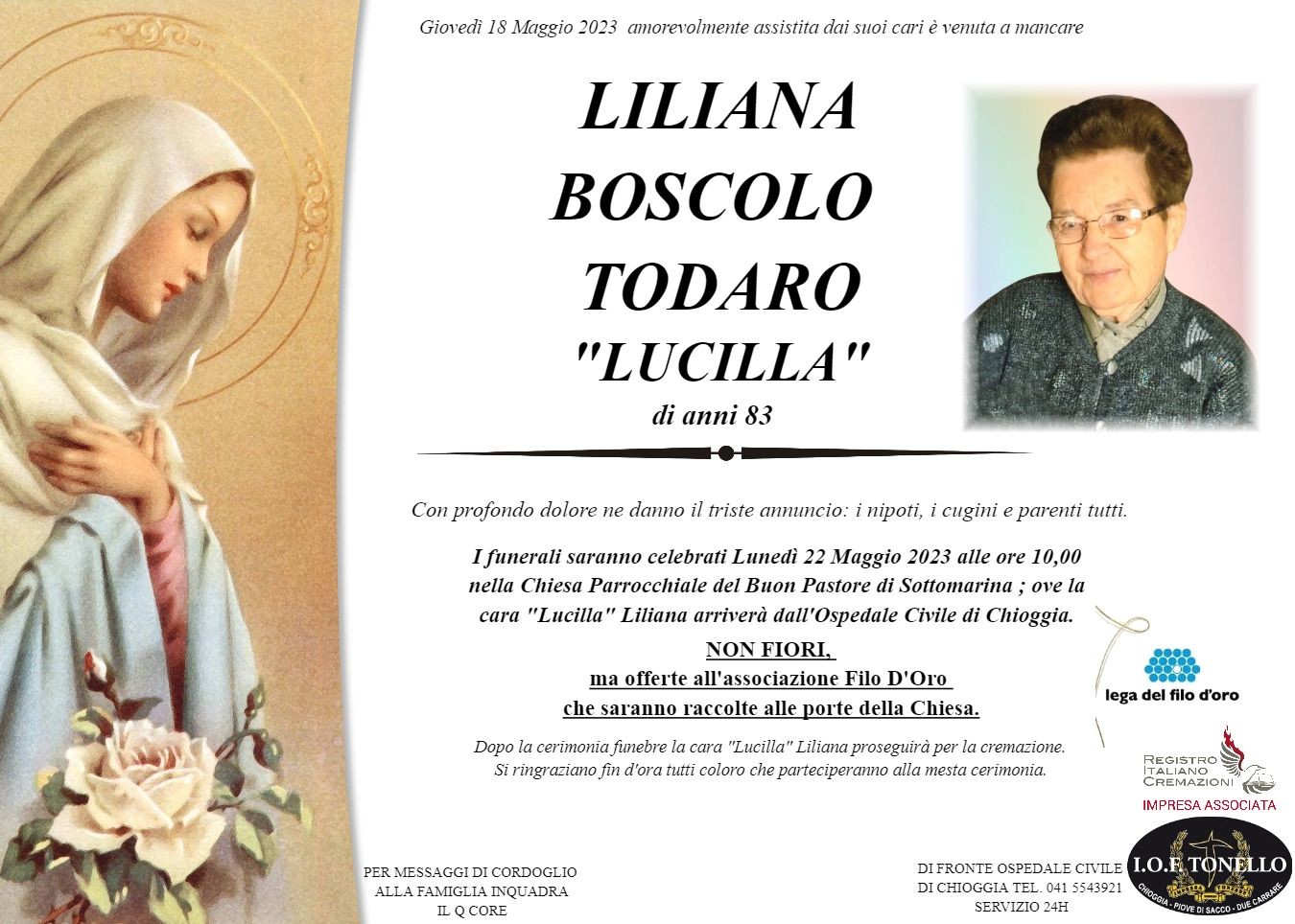 MANIFESTO LILIANA BOSCOLO TODARO