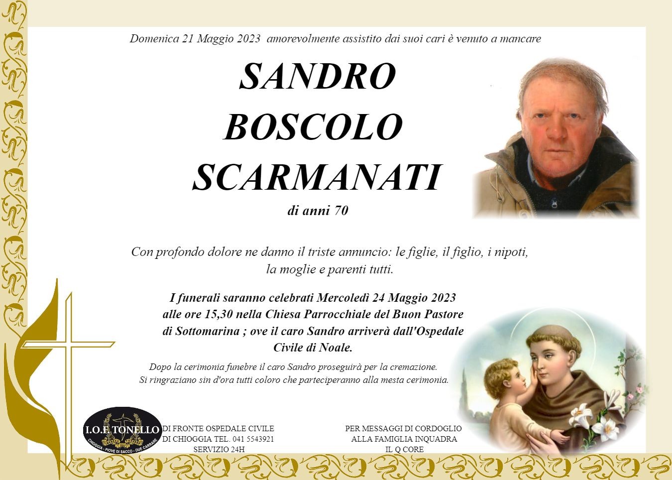 MANIFESTO SANDRO BOSCOLO SCARMANATI