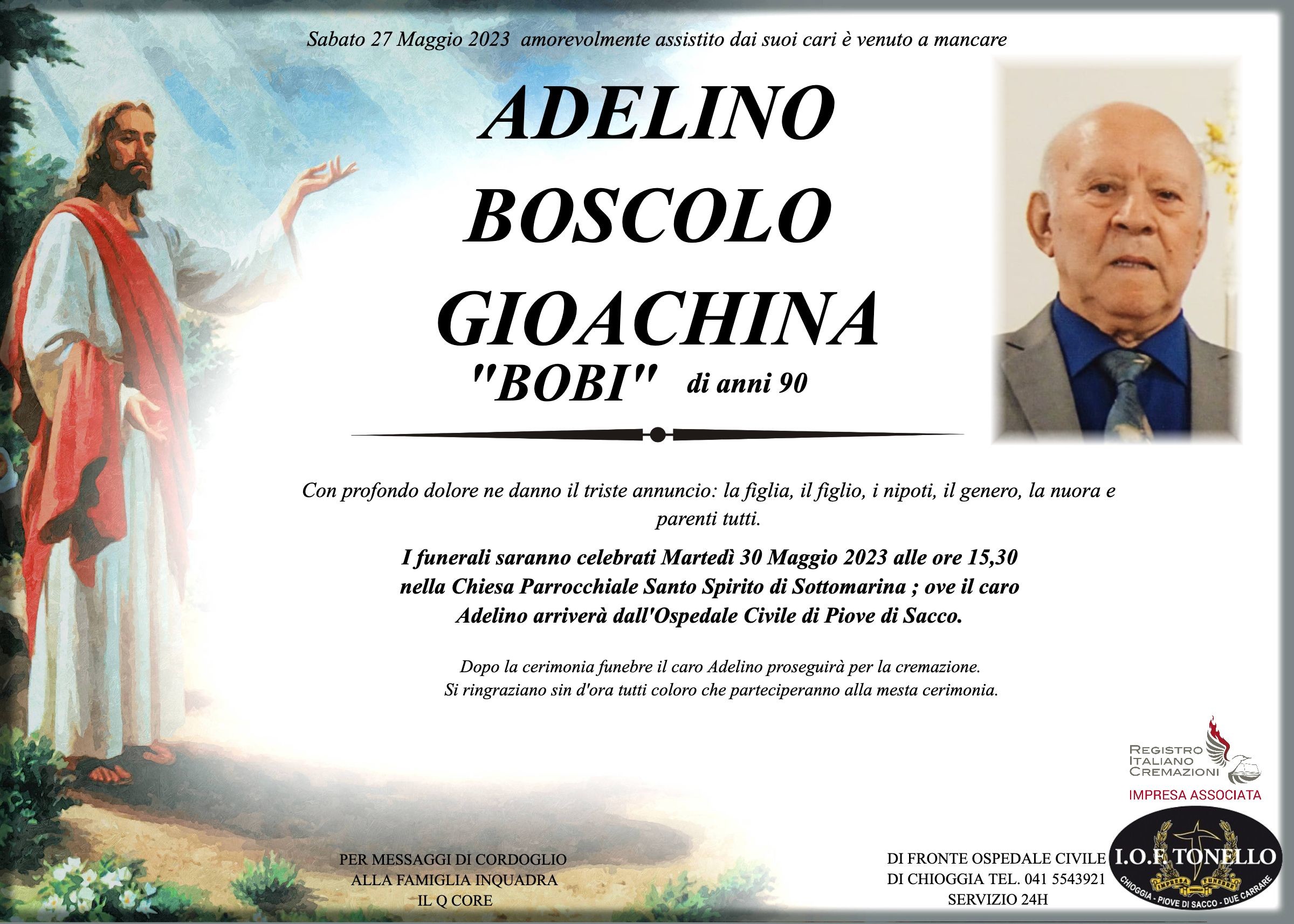 MANIFESTO ADELINO BOSCOLO GIOACHINA