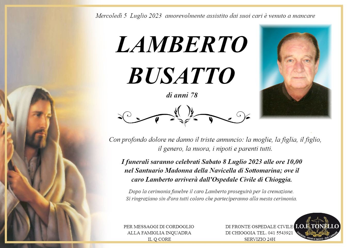 MANIFESTO LAMBERTO BUSATTO