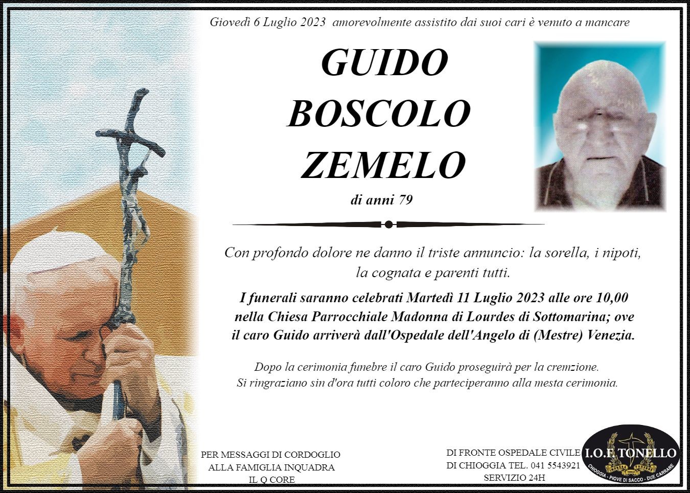 MANIFESTO GUIDO BOSCOLO ZEMELO