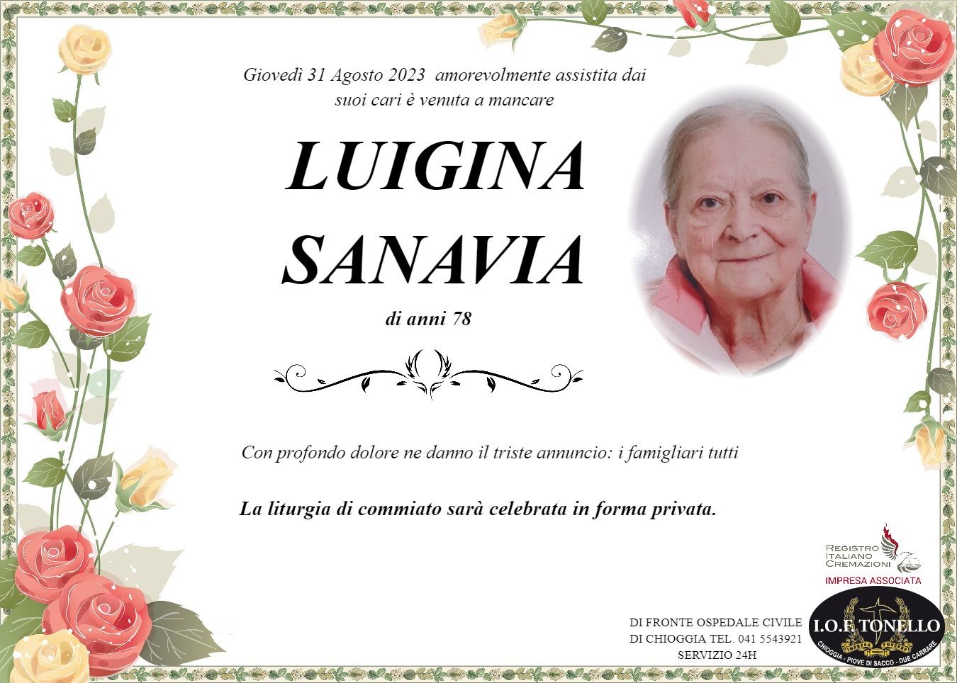 MANIFESTO LUIGINA SANAVIA