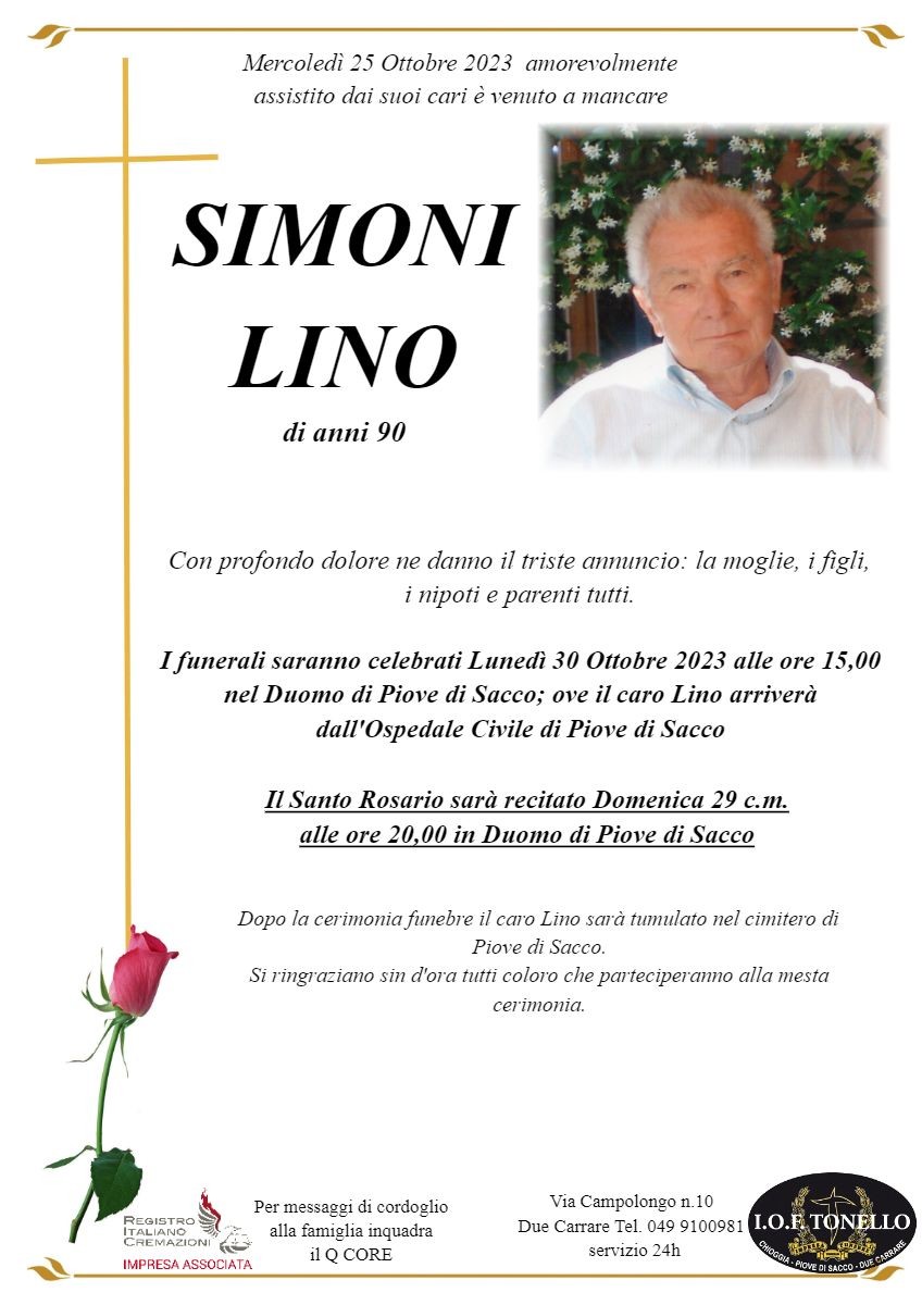 MANIFESTO LINO SIMONI