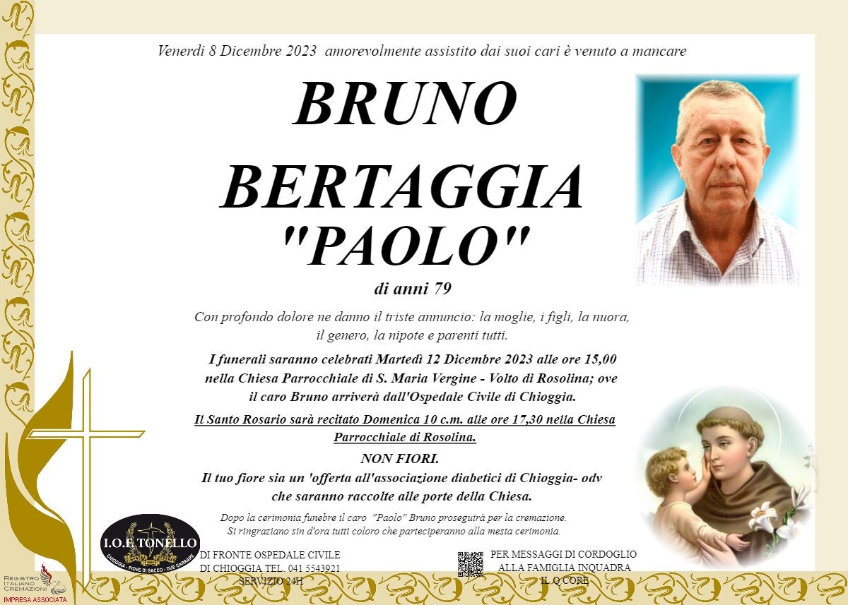 MANIFESTO BRUNO BERTAGGIA