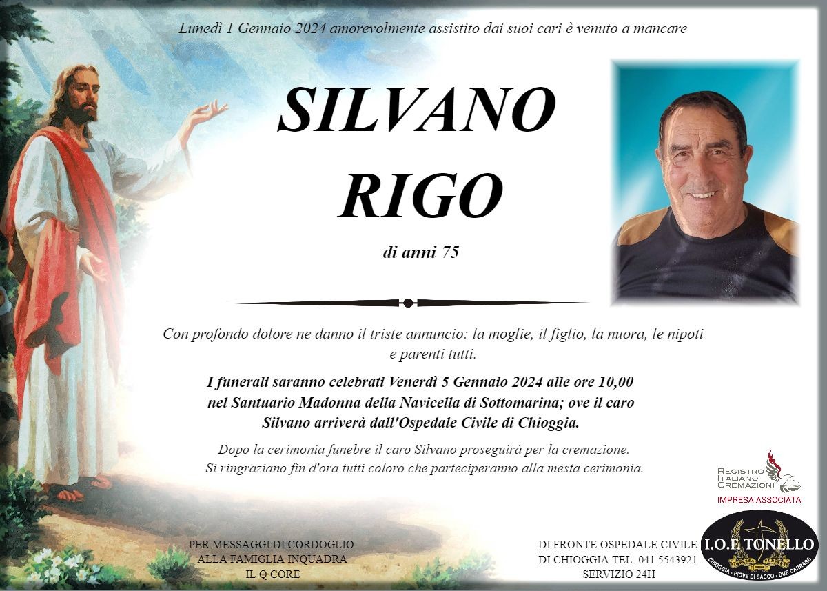 MANIFESTO SILVANO RIGO