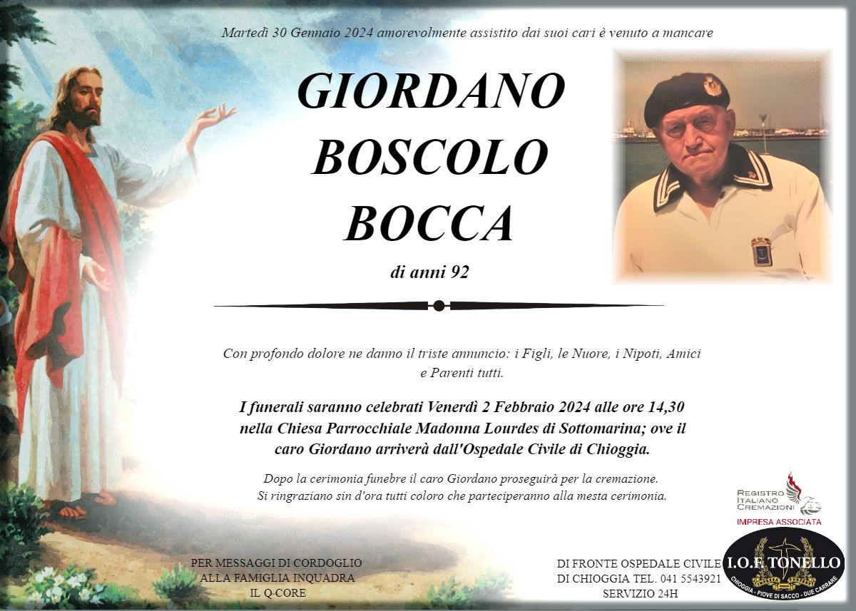 MANIFESTO GIORDANO BOSCOLO BOCCA