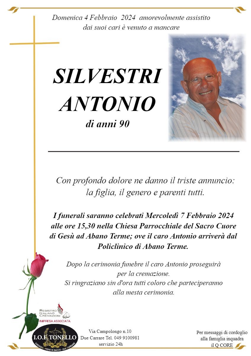 MANIFESTO ANTONIO SILVESTRI