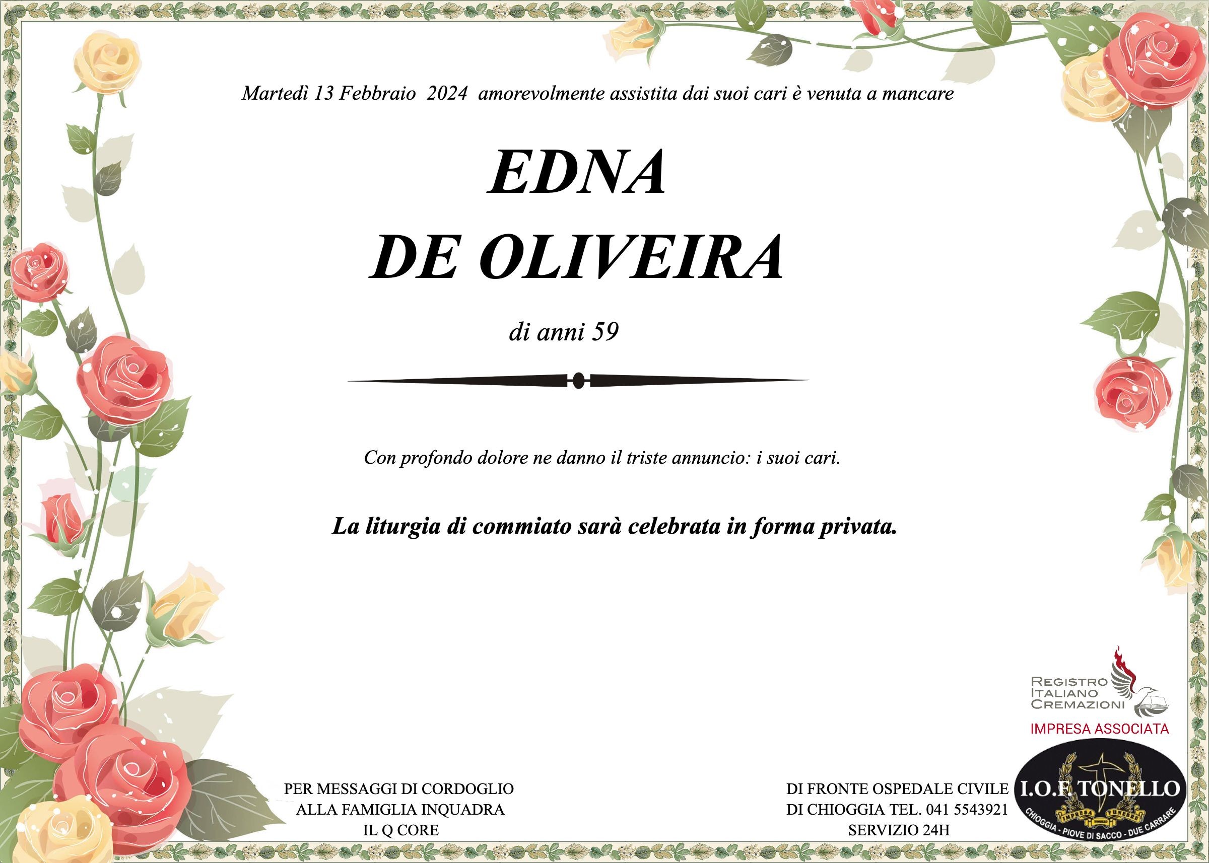 MANIFESTO EDNA DE OLIVEIRA