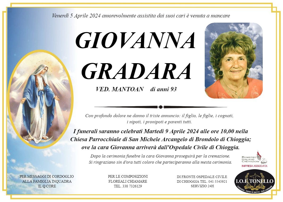 MANIFESTO GIOVANNA GRADARA