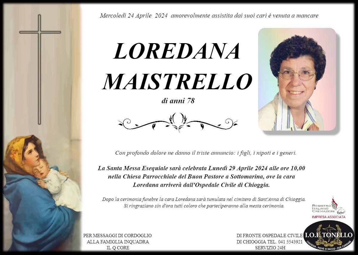 MANIFESTO LOREDANA MAISTRELLO