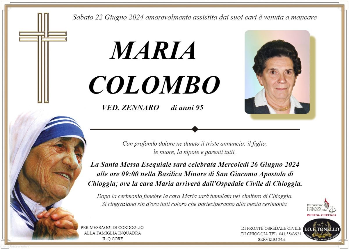 MANIFESTO MARIA COLOMBO