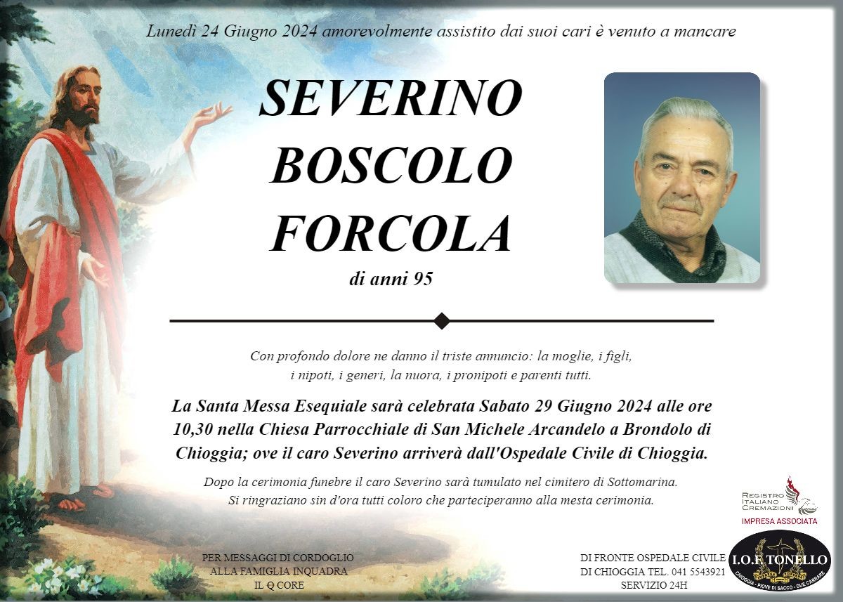 MANIFESTO SEVERINO BOSCOLO FORCOLA