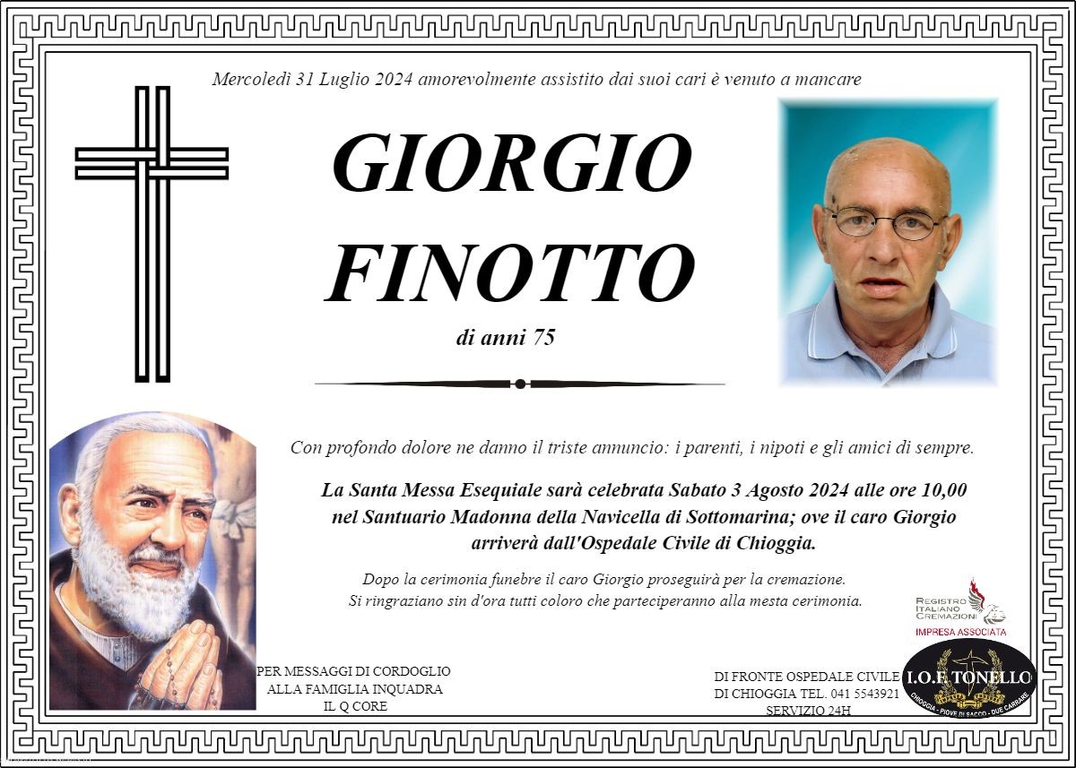 MANIFESTO GIORGIO FINOTTO