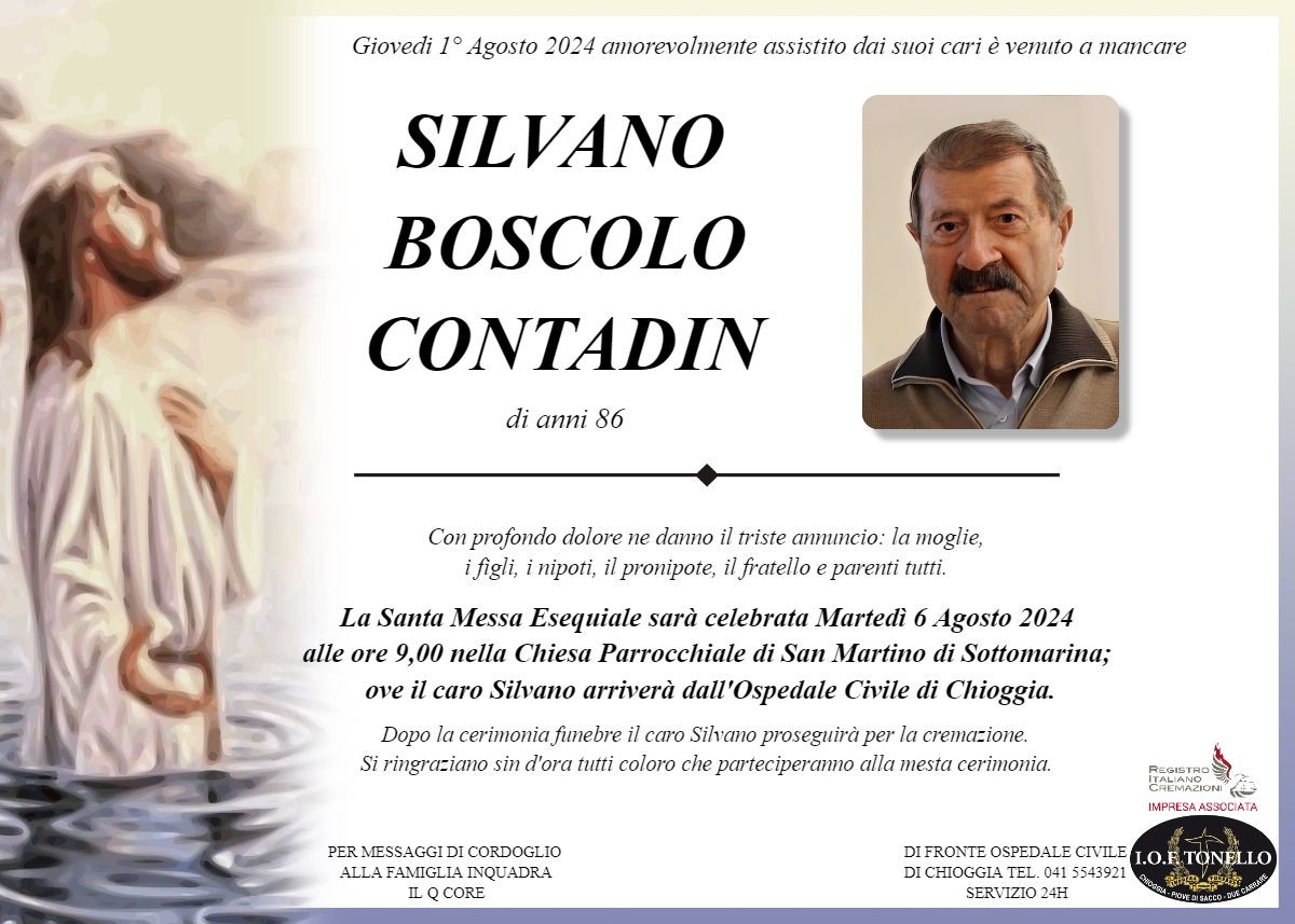 MANIFESTO SILVANO BOSCOLO CONTADIN