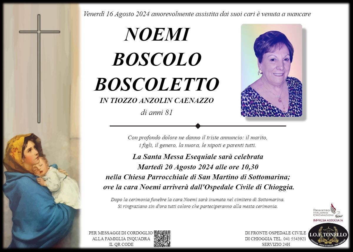 MANIFESTO NOEMI BOSCOLO BOSCOLETTO