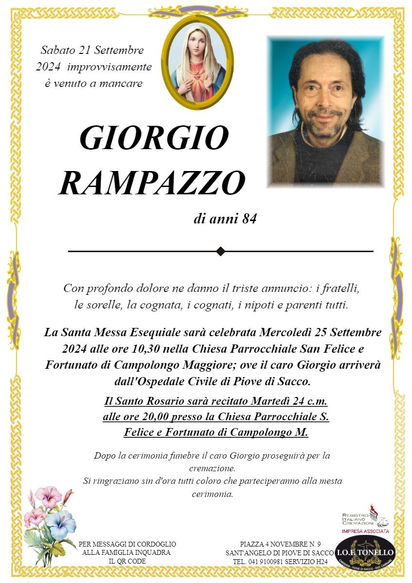 MANIFESTO GIORGIO RAMPAZZO