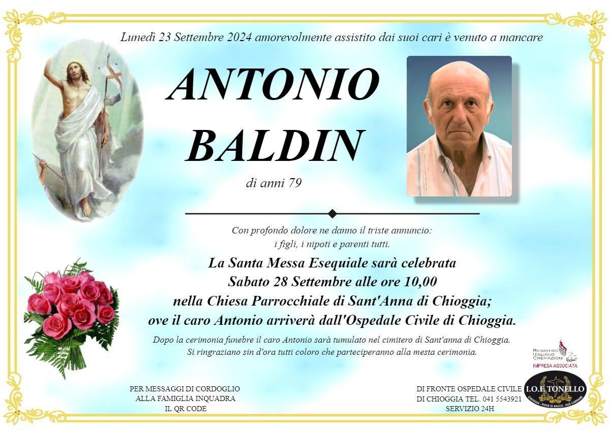 MANIFESTO ANTONIO BALDIN