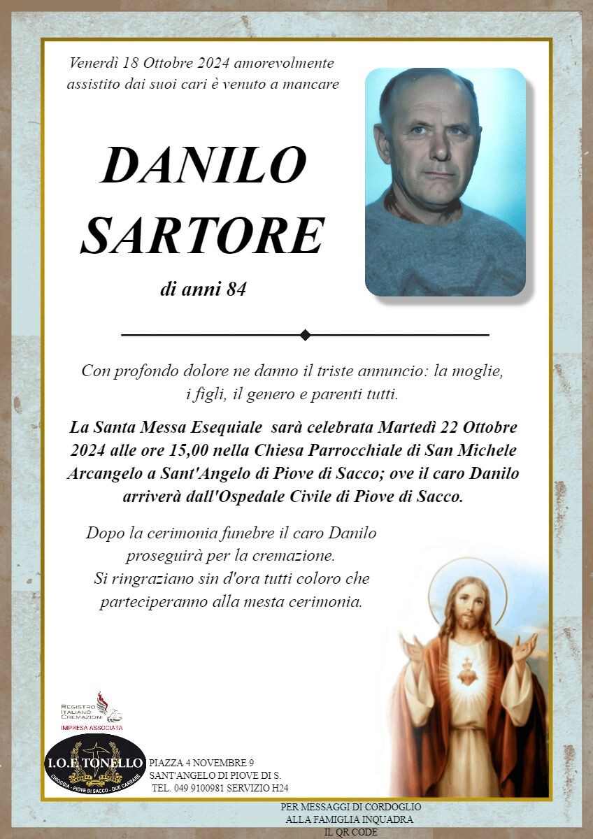 MANIFESTO DANILO SARTORE