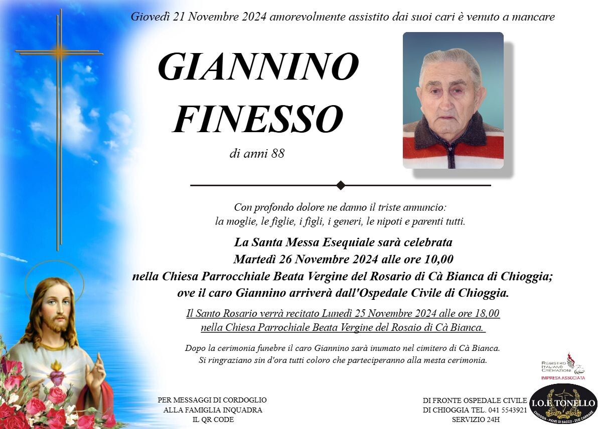 MANIFESTO GIANNINO FINESSO