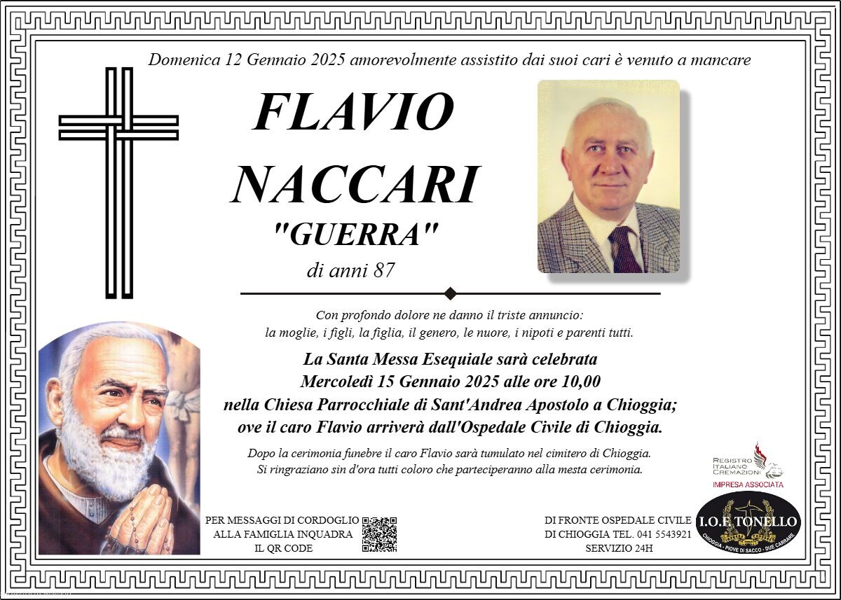 MANIFESTO FLAVIO NACCARI