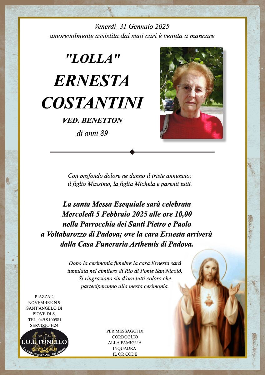 MANIFESTO ERNESTA COSTANTINI