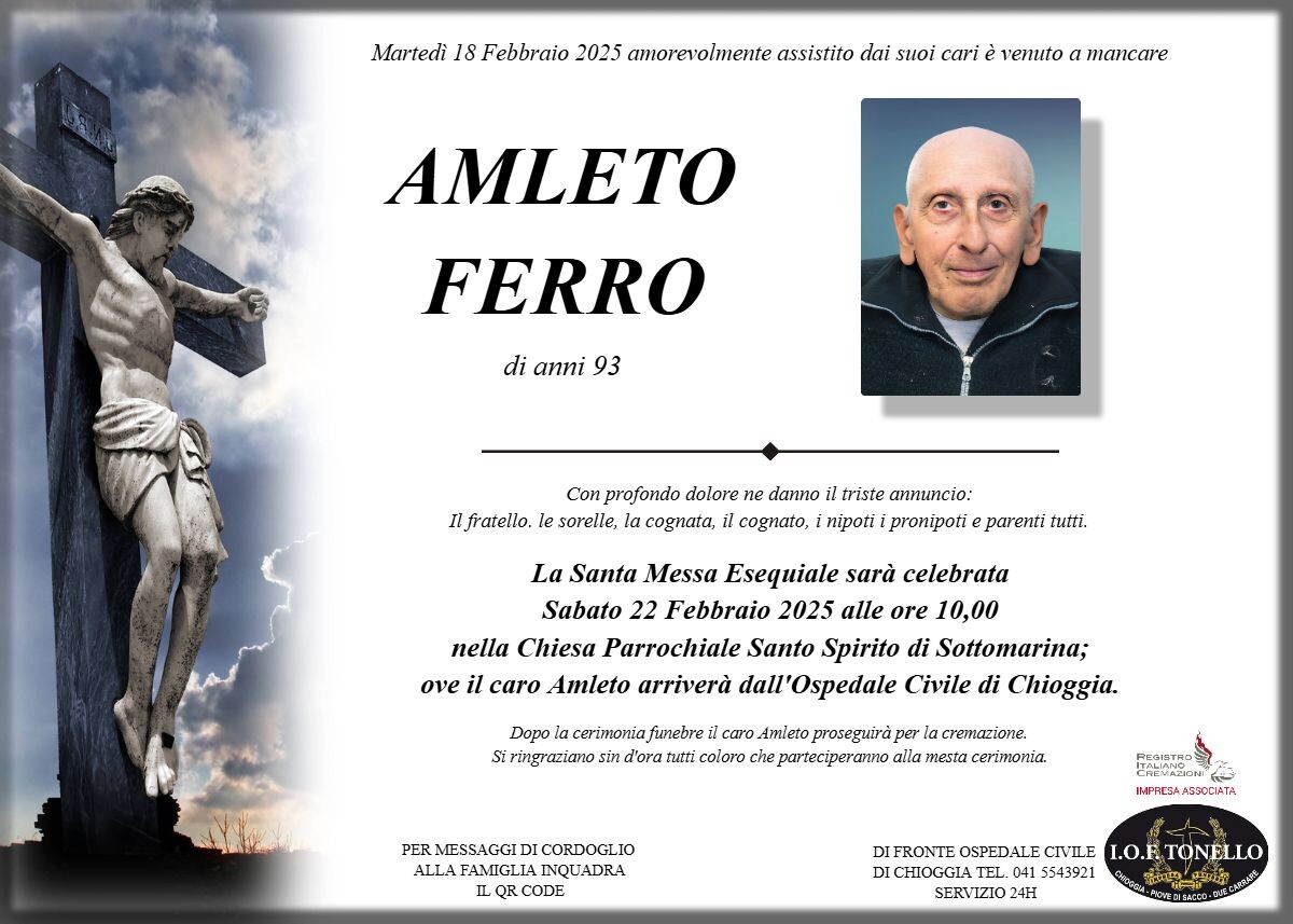 MANIFESTO AMLETO FERRO