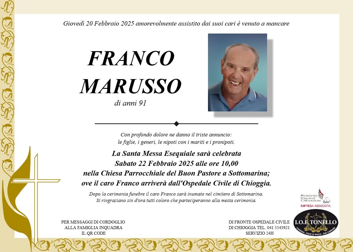 MANIFESTO FRANCO MARUSSO