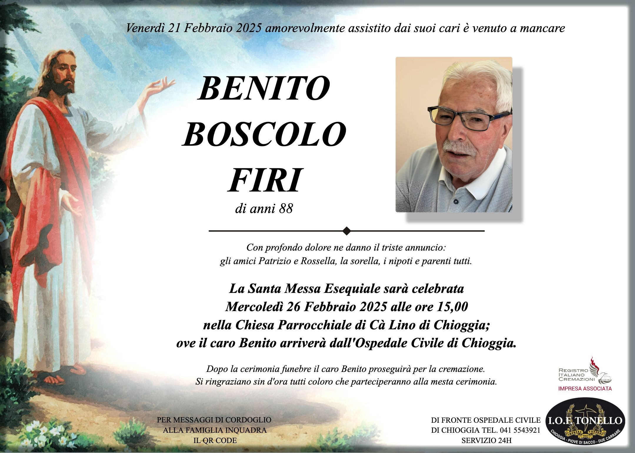 MANIFESTO BENITO BOSCOLO FIRI